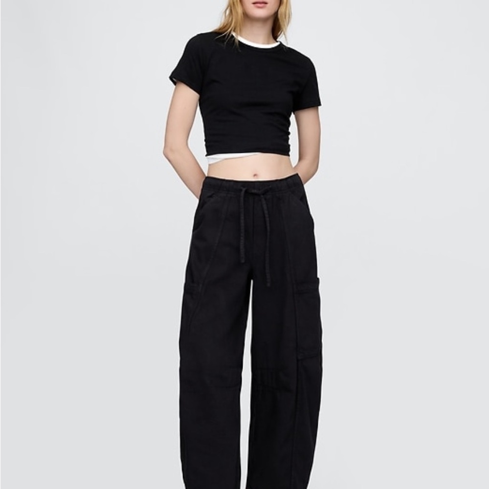 Mid rise ultra soft easy horseshoe pants large